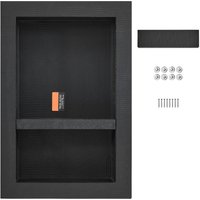 Duschnische bereit für Fliesen, 40,64 x 60,96 cm, versenkbarer Organizer mit Doppelregal, moderne Seifenaufbewahrung mit versiegeltem Schutz für von MOPHORN