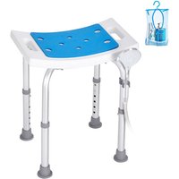 Mophorn - Duschstuhl mit verstellbarer Höhe, rutschfester Hocker für Badewanne oder Dusche, Tragkraft 158,8 kg, ideal für Senioren und Behinderte von MOPHORN