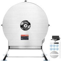 Mophorn - Elektrischer Gemüseschneider, Edelstahl, umbaubar auf manuell, einstellbare Dicke 0-12 mm/0-0,5 Zoll, große Einfüllöffnung, ideal für Obst von MOPHORN