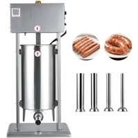 Mophorn Elektrischer Wurstfüller 15 L Wurstfüllmaschine mit einstellbarer Geschwindigkeitsregelung & Pedal, Robuster Edelstahl-Fleischfüller mit 4 Mophorn Elektrischer Wurstfüller 15 L Wurstfüllmaschine mit einstellbarer Geschwindigkeitsregelung & Pedal, Robuster Edelstahl-Fleischfüller mit 4 von MOPHORN