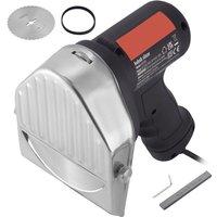 Elektrisches Shawarma-Messer von Mophorn 80 w, professionelles türkisches Kebab-Messer, handelsüblicher Kreiselschneider aus Edelstahl, Φ4'/100 mm Elektrisches Shawarma-Messer von Mophorn 80 w, professionelles türkisches Kebab-Messer, handelsüblicher Kreiselschneider aus Edelstahl, Φ4'/100 mm von MOPHORN