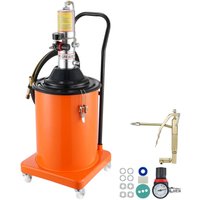 Mophorn - Fettpumpe, 5 Gallonen (20 l). Luftbetrieben mit 13 Fuß langem Schlauch und Fettpresse. Pneumatische Fetteimerpumpe mit Rädern. Tragbar, von MOPHORN