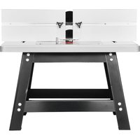 Mophorn - Frästisch 610x400x530 mm, Werkbank mit verstellbarem Anschlag, MDF-Arbeitsplatte, robuste Metallkonstruktion, 63 mm Staubanschluss, von MOPHORN