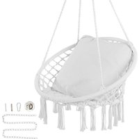 Mophorn - Hängesessel – gemütlich und stilvoll für jeden Raum. Dieser Makramee-Sessel von hat eine Tragkraft von 150 kg. Mit Stahlrohr und von MOPHORN