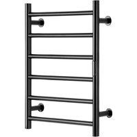 Mophorn Handtuchwärmer mit 6 Stangen, wandmontierter beheizter Handtuchhalter mit Timer, LED-Anzeige, IPX5 wasserdicht, 5 einstellbare Heizstufen, von MOPHORN