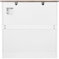 Mophorn Kaffeebarschrank 80 x 35 x 80 cm mit Bauernhaus-Design und 3-stufigem Stauraum, Sideboard-Buffetschrank mit Scheunentor für Wohnzimmer und Mophorn Kaffeebarschrank 80 x 35 x 80 cm mit Bauernhaus-Design und 3-stufigem Stauraum, Sideboard-Buffetschrank mit Scheunentor für Wohnzimmer und von MOPHORN