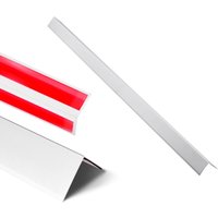 Mophorn Kantenschutz aus Aluminiumlegierung, 50x50x1217 mm, 12er-Pack Eckschutz im 90-Grad-Winkel in L-Form, inklusive 3 m Klebeband, geeignet für von MOPHORN