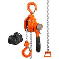 Mophorn - Kettenzug mit manuellem Hebel, 1/4 Tonne 550 lbs Tragkraft, 10 Fuß Mitnehmer, G80 verzinkter Kohlenstoffstahl, Weston Doppelklinkenbremse, Mophorn - Kettenzug mit manuellem Hebel, 1/4 Tonne 550 lbs Tragkraft, 10 Fuß Mitnehmer, G80 verzinkter Kohlenstoffstahl, Weston Doppelklinkenbremse, von MOPHORN