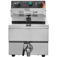 Mophorn - Kommerzielle Fritteuse von, 1500 w elektrische Fritteuse mit Korb, 9 l Edelstahl, Zeit- und Temperaturregelung, Überhitzungsschutz, ideal von MOPHORN