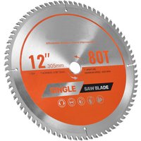 Mophorn Kreissägeblatt (305 mm Durchmesser, 80 präzise Zähne, 3 mm Stärke) für Sperrholz, OSB und Hartholz, geeignet für Kreissägen, langlebiges von MOPHORN