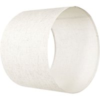 Mophorn - Lampenschirm Trommel 33 x 33 x 25 cm (oben x unten x hoch), 1 Stück mittelgroßer Ersatzschirm aus Leinen und pvc, geeignet für Tischlampen, von MOPHORN