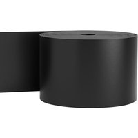 Mophorn - Landschaftseinfassung – 25,4 cm Tiefe, 25,4 m lange, recycelte HDPE-Terrassendiele, flexible Biegekante für Rasen, Garten und Hof, schwarz, von MOPHORN