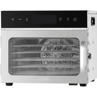 Mophorn-Lebensmittel-Dehydrator-Maschine-6 Edelstahl-Tabletts, 400W elektrischer Lebensmittel trockner mit einstellbarer Temperatur und von MOPHORN