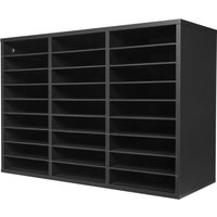 Mophorn Literatur-Organizer – Büro-Briefkasten mit 27 Fächern und herausnehmbaren Regalen. Briefkastensortierer aus Holz in Schwarz für Büro, Zuhause Mophorn Literatur-Organizer – Büro-Briefkasten mit 27 Fächern und herausnehmbaren Regalen. Briefkastensortierer aus Holz in Schwarz für Büro, Zuhause von MOPHORN