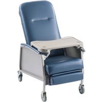 Mophorn Medizinischer Liegestuhl mit 3 verstellbaren Positionen, Geri-Stuhl mit 4 Rollen, komfortabler Polsterung und abnehmbarem Tablett, geeignet von MOPHORN