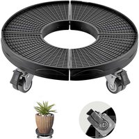 Mophorn - Mülltonnen-Rollwagen mit 4 feststellbaren Rädern, 200 kg Tragkraft, verstellbar von 38,1–57,1 cm, robuster Tonnen-Pflanzenwagen, schwarz Mophorn - Mülltonnen-Rollwagen mit 4 feststellbaren Rädern, 200 kg Tragkraft, verstellbar von 38,1–57,1 cm, robuster Tonnen-Pflanzenwagen, schwarz von MOPHORN