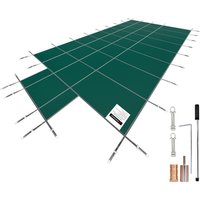 Mophorn - Pool-Sicherheitsabdeckung für rechteckige Einbaupools (18 x 36 Fuß), feste Netzabdeckung mit 4 x 10 Fuß mittlerer Endstufe, inklusive von MOPHORN