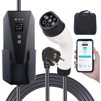 Mophorn Portable EV Ladegerät Typ 2, 16A 3.7kW, Elektrofahrzeug Autoladegerät 28 ft Kabel CEE 7/7 Stecker LCD Bildschirm, IEC 62196 Home Ladestation, Mophorn Portable EV Ladegerät Typ 2, 16A 3.7kW, Elektrofahrzeug Autoladegerät 28 ft Kabel CEE 7/7 Stecker LCD Bildschirm, IEC 62196 Home Ladestation, von MOPHORN