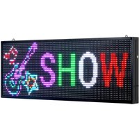 Programmierbares LED-Display P10 Vollfarbe, flexibles digitales Scrolling-Panel, DIY-Anzeigetafel mit anpassbarem Text, Mustern und GIFs, gesteuert von MOPHORN