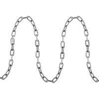 Proof Spiralkette, 3/16' x 100', 1100 lbs sichere Arbeitslast. Verzinkte, getestete Spiralkette mit zwei Schnellgliedern. Verzinkter Kohlenstoffstahl von MOPHORN
