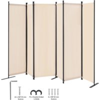 Mophorn Raumteiler, 6 Paneele, faltbarer Sichtschutz, tragbare Trennwand zur Raumtrennung, freistehend für Büro, Schlafzimmer, Arbeitszimmer, Mophorn Raumteiler, 6 Paneele, faltbarer Sichtschutz, tragbare Trennwand zur Raumtrennung, freistehend für Büro, Schlafzimmer, Arbeitszimmer, von MOPHORN