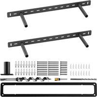 Mophorn Regalhalterung, 2 Stück, Tragfähigkeit 68 kg, robuste Regalhalter, Maße 558,4x157,4x38,1 mm, Halterungen für verdeckte Regale, unsichtbare Mophorn Regalhalterung, 2 Stück, Tragfähigkeit 68 kg, robuste Regalhalter, Maße 558,4x157,4x38,1 mm, Halterungen für verdeckte Regale, unsichtbare von MOPHORN