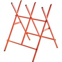 Mophorn Sägeböcke mit Kettensägen-Halterung, 118 kg Tragkraft, höhenverstellbares Holzsägebock-Gestell, Sägehilfe mit rutschfesten Füßen, ideal für von MOPHORN