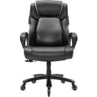 Mophorn - Schwerlast-Bürostuhl von, groß und hoch, Tragkraft 180 kg, verstellbare Lendenwirbelstütze, breiter, dick gepolsterter Sitz, stabile Mophorn - Schwerlast-Bürostuhl von, groß und hoch, Tragkraft 180 kg, verstellbare Lendenwirbelstütze, breiter, dick gepolsterter Sitz, stabile von MOPHORN
