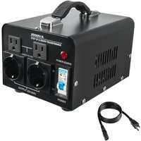 Mophorn Spannungswandler-Transformator, 1000 VA, bidirektionaler Leistungstransformator für 110 V und 220 V, ausgestattet mit US- und EU-Steckdosen, Mophorn Spannungswandler-Transformator, 1000 VA, bidirektionaler Leistungstransformator für 110 V und 220 V, ausgestattet mit US- und EU-Steckdosen, von MOPHORN