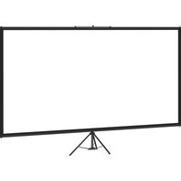 Mophorn Stativ Projektor Leinwand mit Ständer 60 Zoll 16:9 4K HD Faltenfrei Höhenverstellbar Tragbare Leinwand Indoor Outdoor Film Heimkino Gaming von MOPHORN