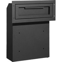Mophorn - Through The Wall Drop Box – robuster Stahl, 2,8–7,9 Zoll, 13 Zoll Kombinationsschloss, 13 x 7 x 17 Zoll, schwarz – sichere Postaufbewahrung von MOPHORN