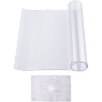 Mophorn - Tischschutz aus Kunststoff, 14 x 24 Zoll, 1,5 mm dick, durchsichtiger PVC-Schutz, wasserdichte Schreibtischunterlage für Büro, Esszimmer, von MOPHORN