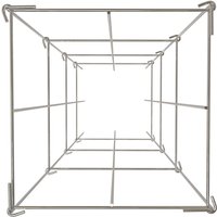 Mophorn - Tomatenkäfige, 30 x 30 x 117 cm, 5er-Pack quadratische Pflanzenstütztürme, silberner PVC-beschichteter Stahl für kletterndes Gemüse, Obst, Mophorn - Tomatenkäfige, 30 x 30 x 117 cm, 5er-Pack quadratische Pflanzenstütztürme, silberner PVC-beschichteter Stahl für kletterndes Gemüse, Obst, von MOPHORN
