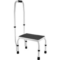 Mophorn - Tritthocker mit 1 Stufe, Tragkraft 150 kg, höhenverstellbar mit Griff, tragbare Stahlleiter für Erwachsene, rutschfester, stabiler Hocker Mophorn - Tritthocker mit 1 Stufe, Tragkraft 150 kg, höhenverstellbar mit Griff, tragbare Stahlleiter für Erwachsene, rutschfester, stabiler Hocker von MOPHORN