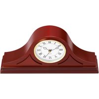Mophorn Vintage Tischuhr, 335x60x164 mm, klassische Kaminuhr aus MDF mit Quarzwerk, ideal für Wohnzimmer, Schlafzimmer, Dekoration und Geschenk von MOPHORN