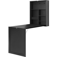 Mophorn - Wandschreibtisch, ausklappbarer, umwandelbarer Schreibtisch mit Tafel, multifunktionaler Klapptisch, platzsparender Computertisch für das von MOPHORN