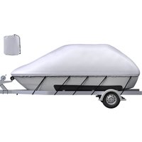 Mophorn - Wasserdichte Bootsabdeckung, 20'-22' Trailerbar, Breite bis zu 106', Strapazierfähiges 210D Marine Grade Polyester, Rumpfabdeckung mit 5 von MOPHORN