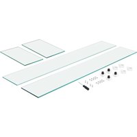 Mophorn - Windschutz aus Glas für rechteckigen Feuertisch 798 x 317 x 165 mm. 8 mm dicke, robuste Hartglasplatte. Mit Eckhalterung aus hartem Mophorn - Windschutz aus Glas für rechteckigen Feuertisch 798 x 317 x 165 mm. 8 mm dicke, robuste Hartglasplatte. Mit Eckhalterung aus hartem von MOPHORN