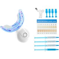 Mophorn Zahnaufhellungs-Set mit LED-Licht, Desensibilisierungsgel, U-förmigem Tablett und Aufhellungsgel, kabelloses tragbares Set zur effektiven von MOPHORN