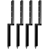 Mophorn - Zaunpfosten-Anker-Reparaturset, 4 Stück, robuste Stahl-Zaunpfosten-Stützpfähle, 5,1 x 5,1 cm Innendurchmesser, Ankerpfahl zur Reparatur Mophorn - Zaunpfosten-Anker-Reparaturset, 4 Stück, robuste Stahl-Zaunpfosten-Stützpfähle, 5,1 x 5,1 cm Innendurchmesser, Ankerpfahl zur Reparatur von MOPHORN