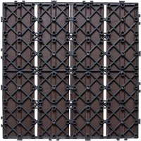Mophorn ineinandergreifende Terrassenfliesen, 12 x 12 Zoll, 10er-Pack, 10 Quadratfuß, Kunststoffholz, wasserdichter Bodenbelag für den Außenbereich, Mophorn ineinandergreifende Terrassenfliesen, 12 x 12 Zoll, 10er-Pack, 10 Quadratfuß, Kunststoffholz, wasserdichter Bodenbelag für den Außenbereich, von MOPHORN