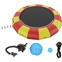 Mophorn - vevor Aufblasbarer Wassertrampolin Leiter, Wasserdichte, Abriebfeste, Langlebige Wassertrampoline 5,18 m Großen Sprungfläche, von MOPHORN