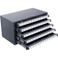 Mophorn - vevor Bohrer-Spender-Schrank, Bohrer-Organizer-Schrank mit fünf Schubladen für 33/64' bis 63/64' Stahl-Bohrer-Spender-Organizer-Schrank mit von MOPHORN