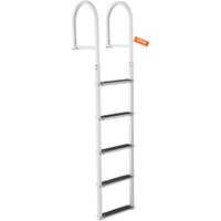 Mophorn - vevor Dockleiter 5 abnehmbare Stufen 227kg Tragkraft,Pontonbootleiter aus Aluminiumlegierung mit 8 cm breiter Stufe und rutschfester Mophorn - vevor Dockleiter 5 abnehmbare Stufen 227kg Tragkraft,Pontonbootleiter aus Aluminiumlegierung mit 8 cm breiter Stufe und rutschfester von MOPHORN