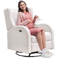 Mophorn - vevor Elektrischer Ruhesessel mit Drehfunktion & Gleitfunktion, 113,4 kg Tragkraft, Drehsessel mit Gleitfunktion & Einstellbarem Winkel, von MOPHORN