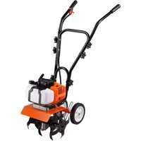 Vevor Gartenfräse 43CC Hubraum Gasbetrieben Motorhacke 300mm Anbaubreite Motorfräse 100mm Kultivierungstiefe Bodenhacke Stahl Kultivierungsklinge von MOPHORN