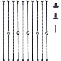 Mophorn - vevor Geländerstab Torstab Zierstab Zaunstab Verzinkter Stahl 56 x 56 x 1122 mm Balusters Treppenstab Treppensprossen Mattschwarz Ideal für Mophorn - vevor Geländerstab Torstab Zierstab Zaunstab Verzinkter Stahl 56 x 56 x 1122 mm Balusters Treppenstab Treppensprossen Mattschwarz Ideal für von MOPHORN