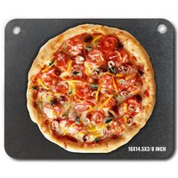 Vevor Pizzastein Pizzastahl 406 x 368 x 10 mm, Pizzastahlplatte für den Ofen, Vorgewürzter Pizza-Backstein aus Q235-Kohlenstoffstahl mit Höherer von MOPHORN