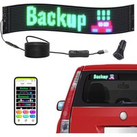 Mophorn - vevor Programmierbares LED-Schild, P6 Vollfarb-LED-Scrolling-Panel, DIY-Anzeigetafel, Bluetooth-App-Steuerung, Text, Muster, GIFs von MOPHORN