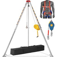 Mophorn - vevor Rettungsstativ Stativ für beengte Räume mit 8' Beinen und 98' Kabel, Rettungsstativ für beengte Räume mit 32,8' Absturzsicherung, von MOPHORN